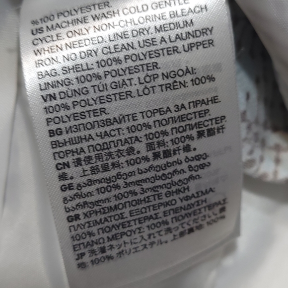 H&M jumpsuit, blue and brown leaf print, cropped length, convertible straps - Picture 14 of 16